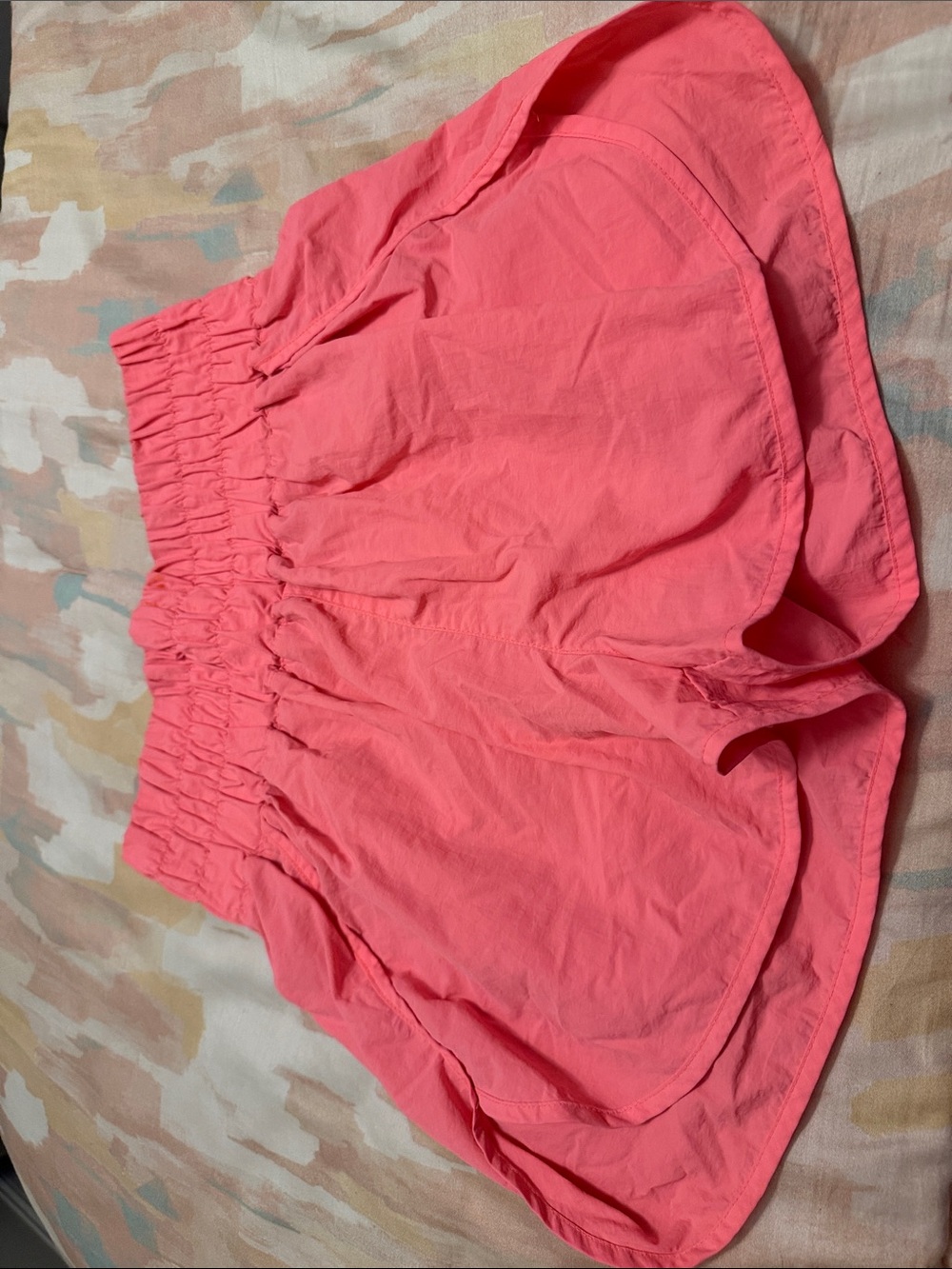 Zenana Outfitters Coral Pink High-Rise Athletic Shorts